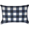 Pillows-Kirkland's Home Navy And White Buffalo Check Accent Pillow Blue/White