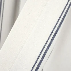 Curtains & Drapes-Kirkland's Home Navy And White Farmhouse Stripe Valance White/Blue