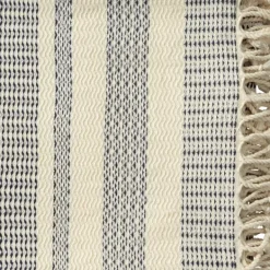 Blankets & Throws-Kirkland's Home Navy And White Stripes Cotton Throw Blue/White