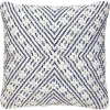 Pillows-Kirkland's Home Navy And White Woven Maze Pillow Blue/White
