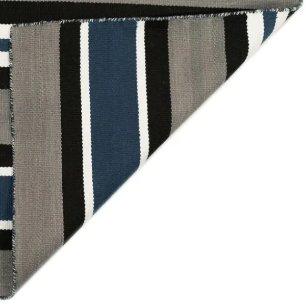 Outdoor Rugs-Kirkland's Home Navy Bold Stripe Indoor/Outdoor Area Rug, 5X7 Blue/Gray
