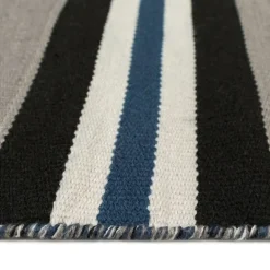 Outdoor Rugs-Kirkland's Home Navy Bold Stripe Indoor/Outdoor Area Rug, 7X9 Blue/Gray