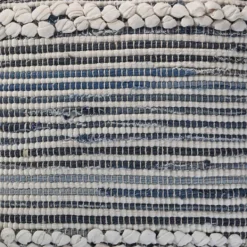 Pillows-Kirkland's Home Navy Bold Textured Pillow Blue/Ivory
