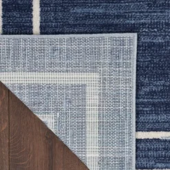 Outdoor Rugs-Kirkland's Home Navy Bordered Indoor/Outdoor Accent Rug, 2X4 Blue
