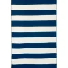 Outdoor Rugs-Kirkland's Home Navy Cabana Stripe Indoor/Outdoor Area Rug, 5X7 Blue/White