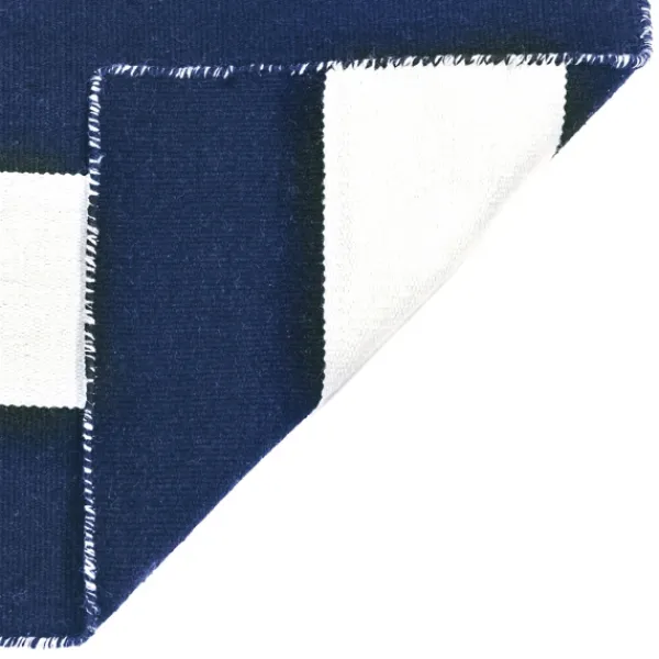 Outdoor Rugs-Kirkland's Home Navy Cabana Stripe Indoor/Outdoor Area Rug, 3X5 Blue/White