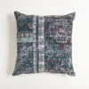 Pillows-Kirkland's Home Navy Carissima Vintage Print Pillow Blue