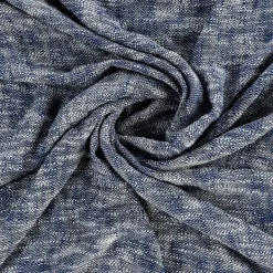 Blankets & Throws-Kirkland's Home Navy Chambray Fringe Throw Blue/White