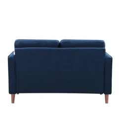 Sofas & Loveseats-Kirkland's Home Navy Chelsea Modern Loveseat Blue