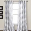 Curtains & Drapes-Kirkland's Home Navy Chevron 2-Pc. Panel Curtain Set, 84 In. White/Blue