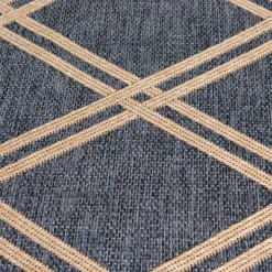 Outdoor Rugs-Kirkland's Home Navy Diamond Indoor/Outdoor Area Rug, 5X7 Blue
