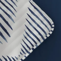 Quilts-Kirkland's Home Navy Diamond Line Reversible 2-Pc. Twin Quilt Set Blue/White