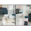 Framed Art-Kirkland's Home Navy Escape Framed Canvas Art Prints, Set Of 2 White/Gray/Blue