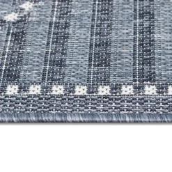 Outdoor Rugs-Kirkland's Home Navy Geo Lattice Outdoor Area Rug, 6X9 Blue