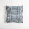 Pillows-Kirkland's Home Navy Houndstooth Throw Pillow Blue/White