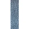 Outdoor Rugs-Kirkland's Home Navy Intertwine Indoor/Outdoor Runner Blue
