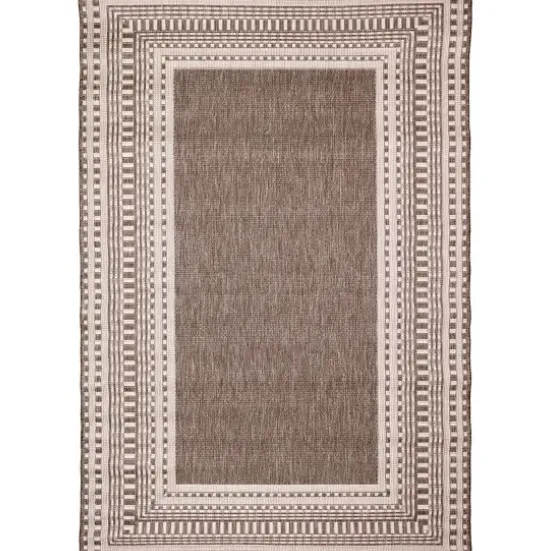 Outdoor Rugs-Kirkland's Home Navy Linear Macy Indoor/Outdoor Area Rug, 7X9 Blue