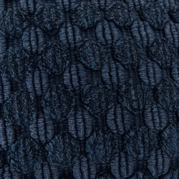 Pillows-Kirkland's Home Navy Looped Cotton Throw Pillow Blue