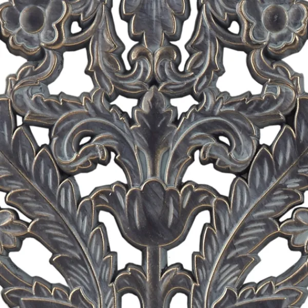Wall Plaques-Kirkland's Home Navy Madison Park Floral Wall Plaques, Set Of 2 Blue
