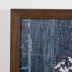 Framed Art-Kirkland's Home Navy Old World Map Framed Art Print Blue/White