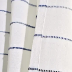 Curtains & Drapes-Kirkland's Home Navy Ombre Stripe Curtain Panel Set, 84 In. Blue/White