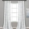 Curtains & Drapes-Kirkland's Home Navy Ombre Stripe Curtain Panel Set, 95 In. Blue/White