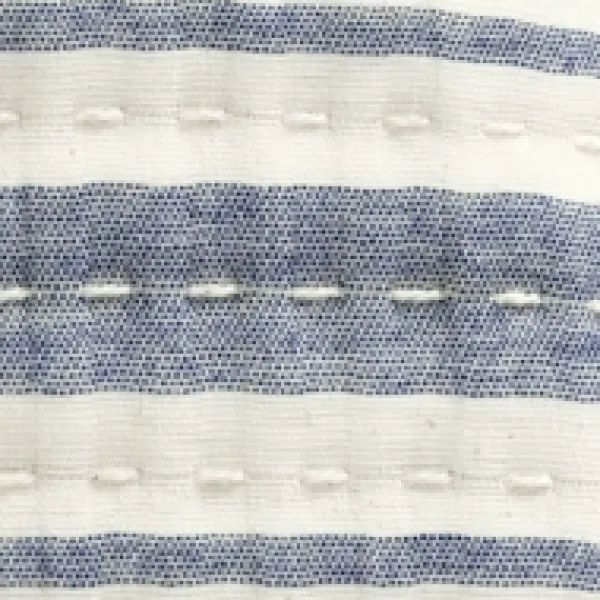 Blankets & Throws-Kirkland's Home Navy Pick Stitch Stripe Decorative Throw Blue/White