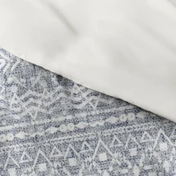 Duvets-Kirkland's Home Navy Rustic 3-Pc. Queen Duvet Cover Set Blue/White