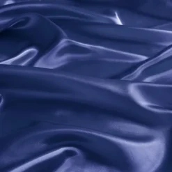 Bed Sheets-Kirkland's Home Navy Satin 6-Pc. Full Sheet Set Blue