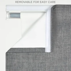 Curtains & Drapes-Kirkland's Home Navy Stripe Ricci Blackout Curtain Shade, 27 In. Blue