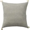 Pillows-Kirkland's Home Navy Trapeze Organic Cotton Throw Pillow Navy/Ivory