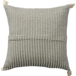 Pillows-Kirkland's Home Navy Trapeze Organic Cotton Throw Pillow Navy/Ivory