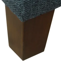 Benches & Ottomans-Kirkland's Home Navy Upholstered Square Storage Ottoman Blue
