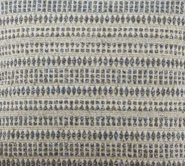 Pillows-Kirkland's Home Navy Woven Lines Cotton Pillow, 22 In. Blue/Ivory