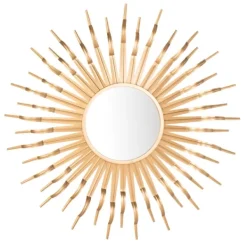 Decorative Mirrors-Kirkland's Home Naya Golden Sunburst Wall Mirror