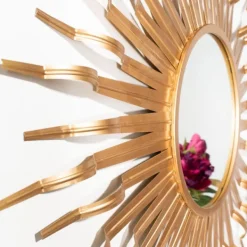 Decorative Mirrors-Kirkland's Home Naya Golden Sunburst Wall Mirror