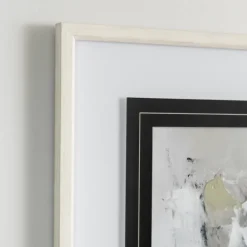 Framed Art-Kirkland's Home Neutral Abstract Matted Ii Framed Art Print Tan
