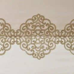 Shower Curtains-Kirkland's Home Neutral Block Embroidered Shower Curtain Brown/Ivory