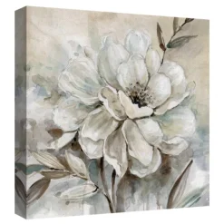Canvas Art-Kirkland's Home Neutral Bloom I Canvas Art Print Tan/White
