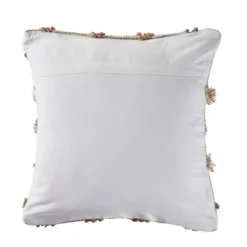 Pillows-Kirkland's Home Neutral Geometric Pom Pom Pillow Brown