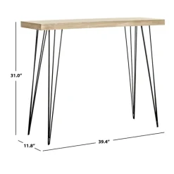 Console Tables-Kirkland's Home Neutral Hairpin Legs Console Table Gray