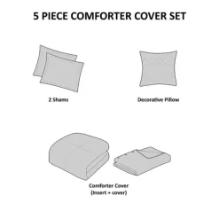 Comforters-Kirkland's Home Neutral Holland 5-Pc. King Comforter Set Tan