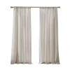 Curtains & Drapes-Kirkland's Home Neutral Linen Blend Curtain Panel Set, 84 In Tan