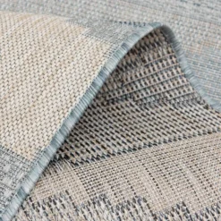 Outdoor Rugs-Kirkland's Home Neutral Melbourne Indoor/Outdoor Area Rug, 5X7 Gray