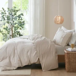 Duvets-Kirkland's Home Neutral Oversized 3-Pc. King Duvet Cover Set Tan