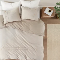 Duvets-Kirkland's Home Neutral Oversized 3-Pc. King Duvet Cover Set Tan