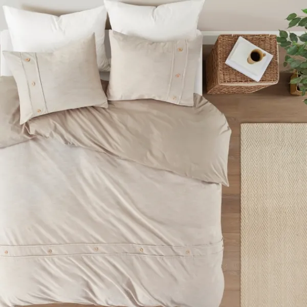 Duvets-Kirkland's Home Neutral Oversized 3-Pc. King Duvet Cover Set Tan