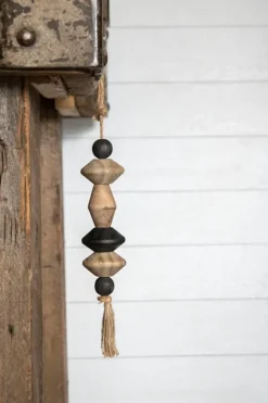 Decorative Accents-Kirkland's Home Neutral Southwest Wood Bead Tassel Brown/Black