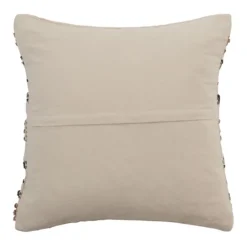 Pillows-Kirkland's Home Neutral Striped Woven Square Throw Pillow Tan