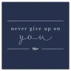 Wall Quotes & Signs-Kirkland's Home Never Give Up On You Canvas Art Print Blue